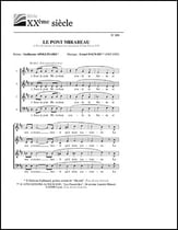 Le pont Mirabeau SATB choral sheet music cover